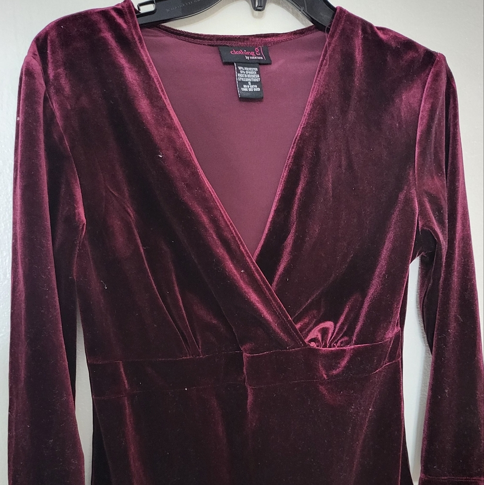 Velvet Long Sleeve Top